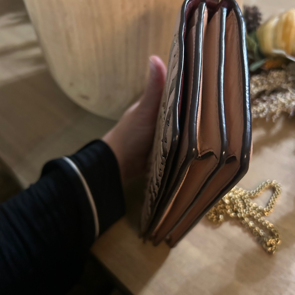Coach Tan/Pink Quilted Crossbody Bag - Picture 10 of 13